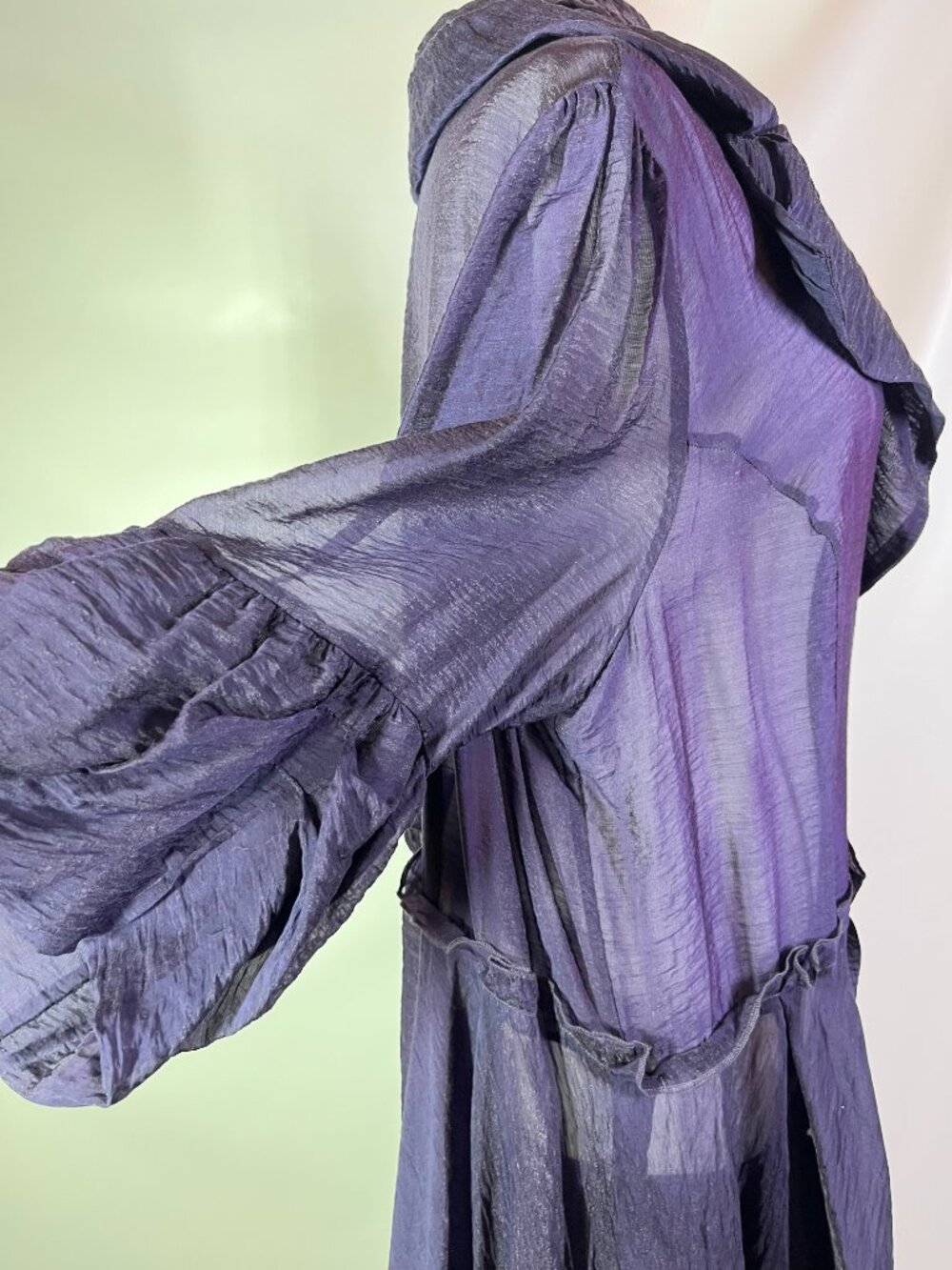 Design Today's Size 2XL Sheer Purple Coat Double-Breasted - Picture 7 of 10